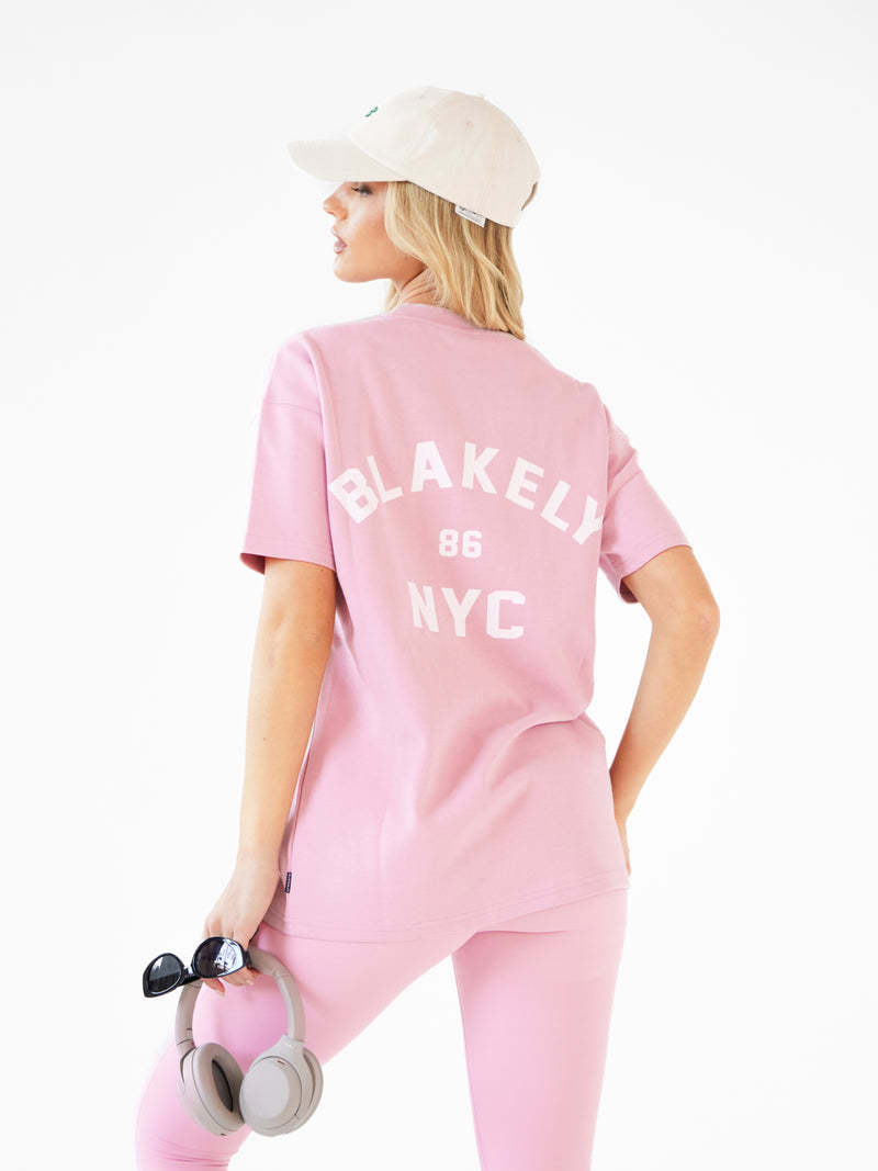 NYC Oversized T-Shirt - Vintage Pink