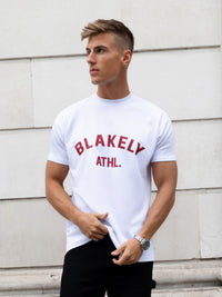 Zion Relaxed T-Shirt - White & Red