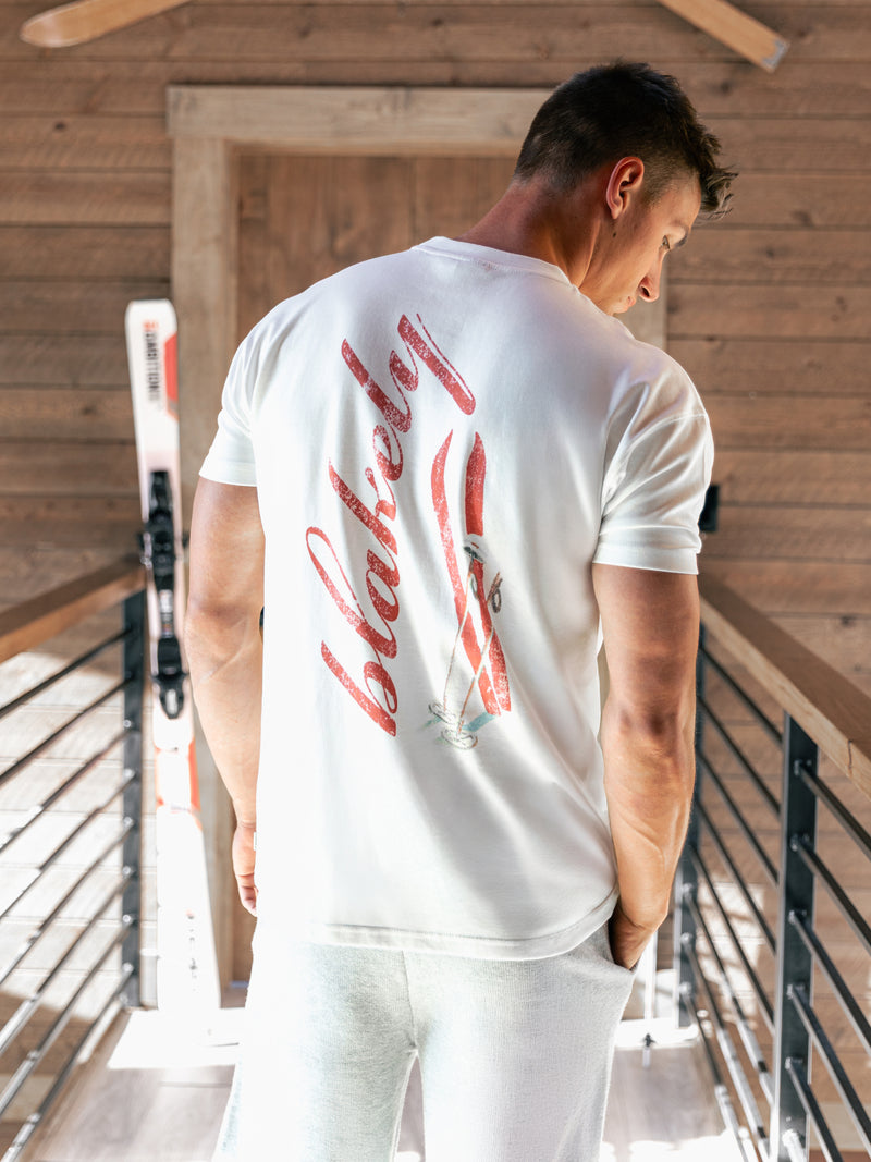 Sonny Relaxed T-Shirt - White & Bright Red