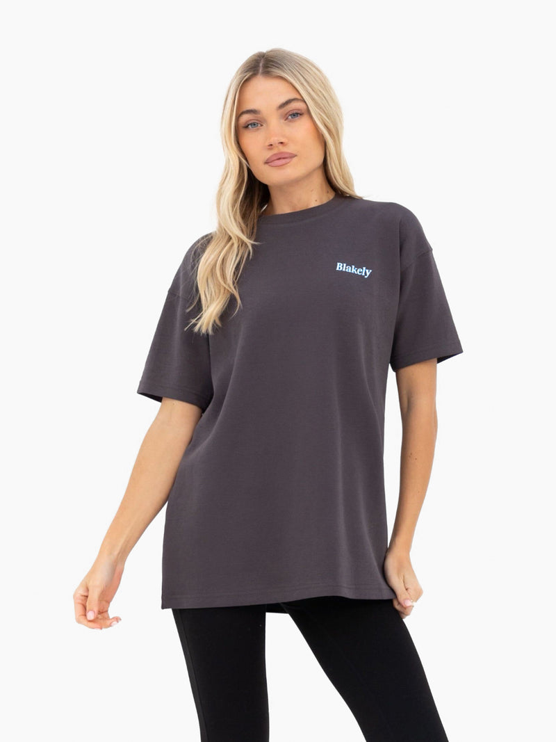 Saskia Oversized T-Shirt - Graphite