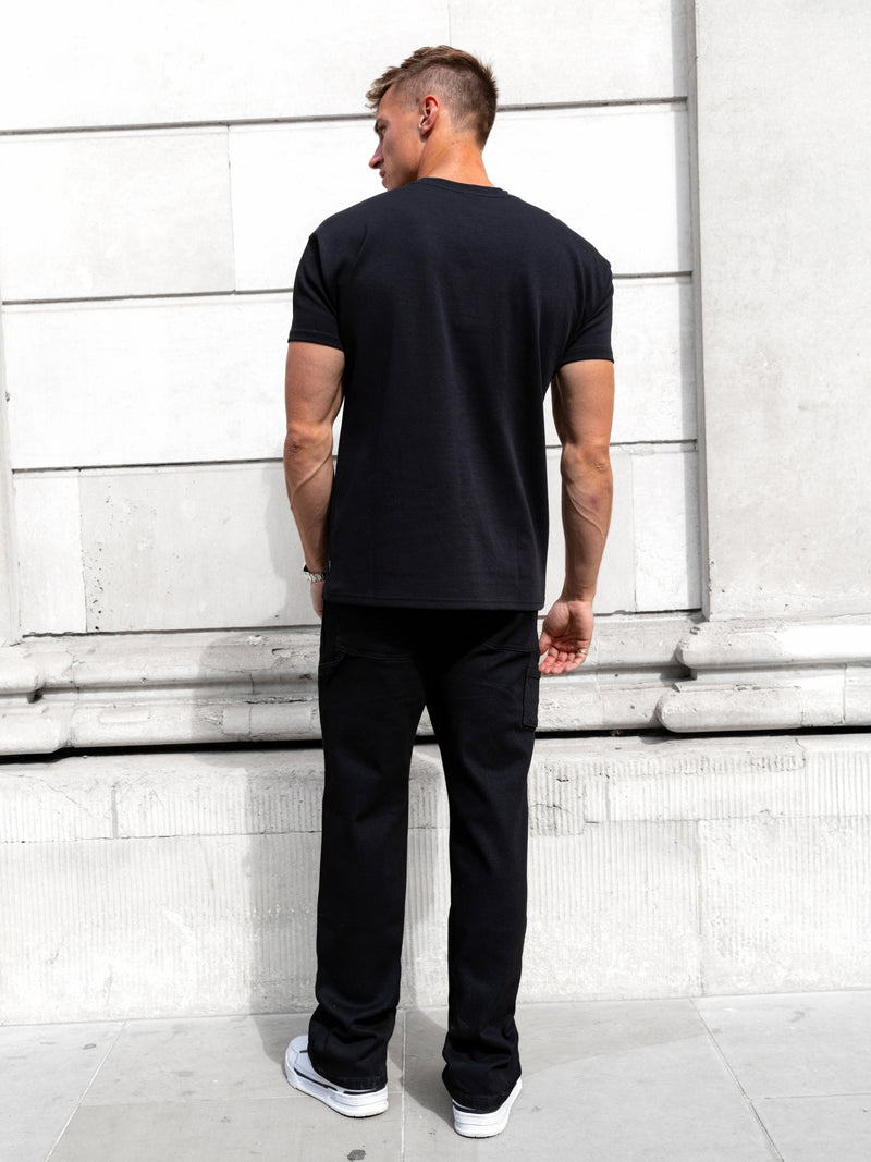 Leo Relaxed T-Shirt - Black & Ultra Lilac