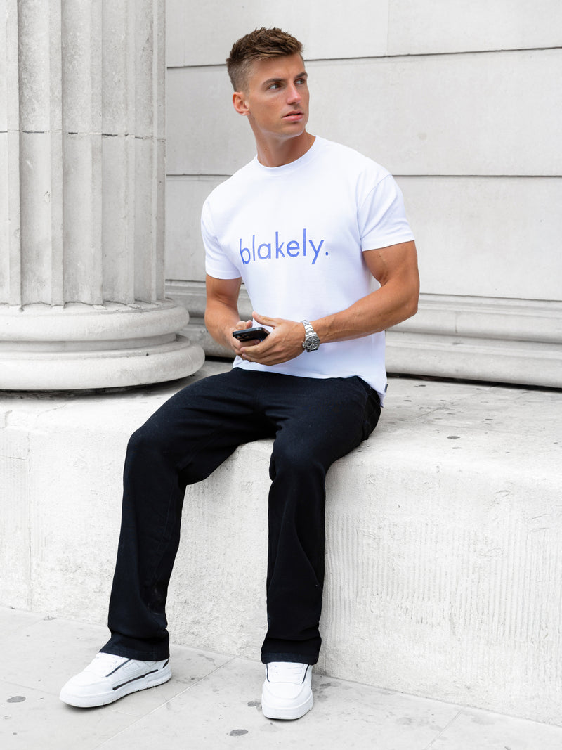 Leo Relaxed T-Shirt - White & Ultra Lilac