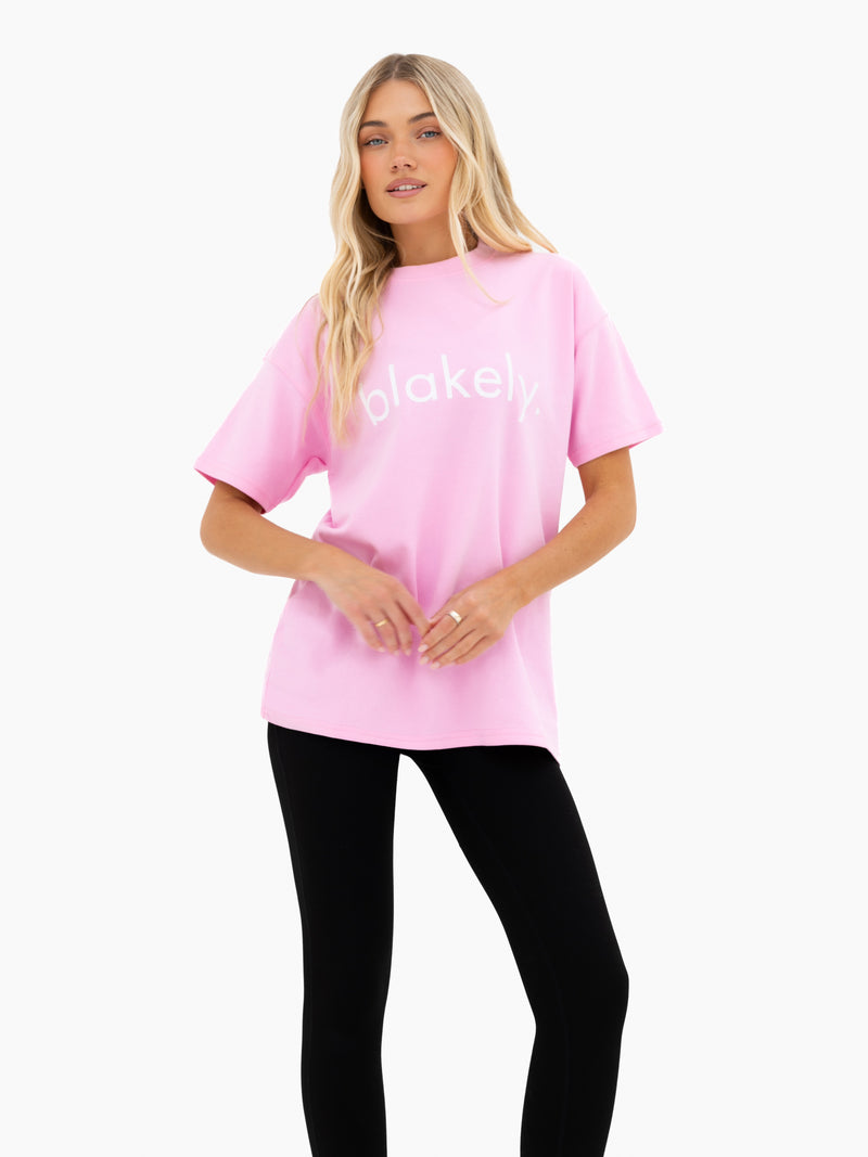 Lila Oversized T-Shirt - Pastel Pink