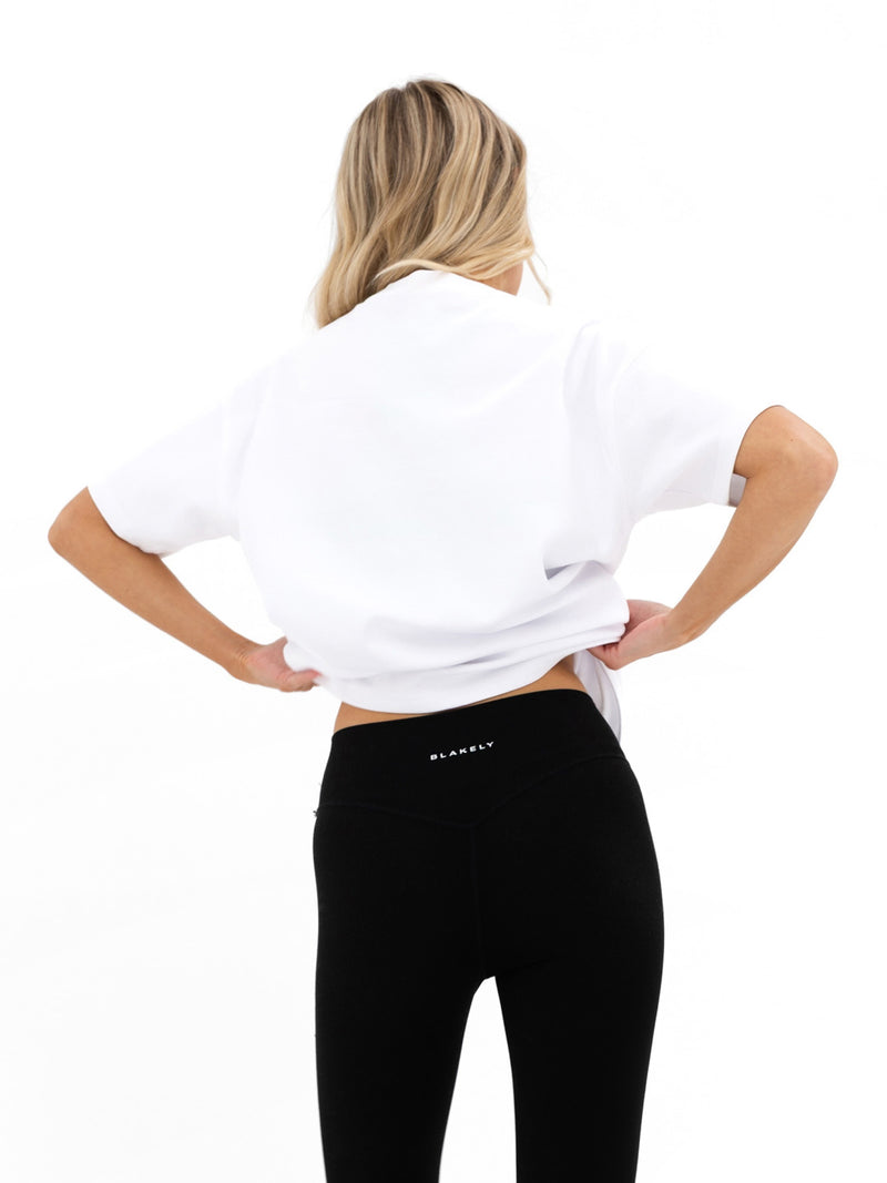 Lila Oversized T-Shirt - White & Ultra Lilac