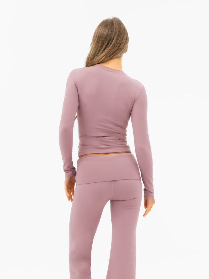 Lucia Long Sleeve Top - Dusty Pink