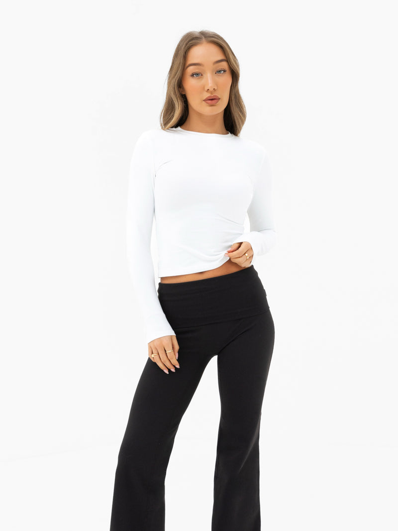 Lucia Long Sleeve Top - White
