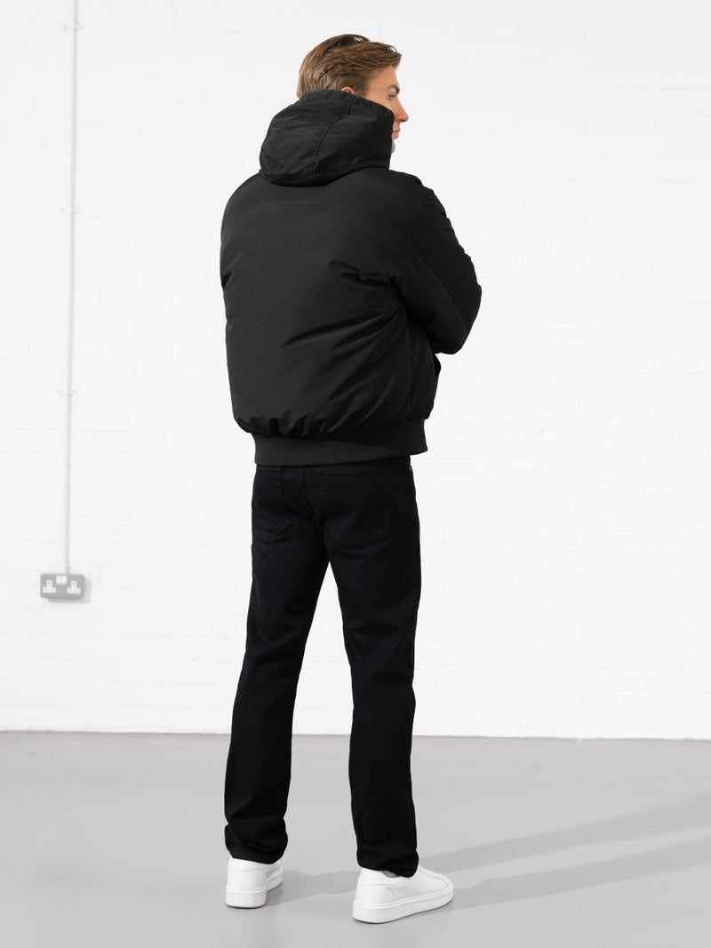 Layton Hooded Jacket - Black