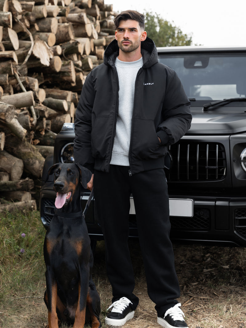 Layton Hooded Jacket - Black