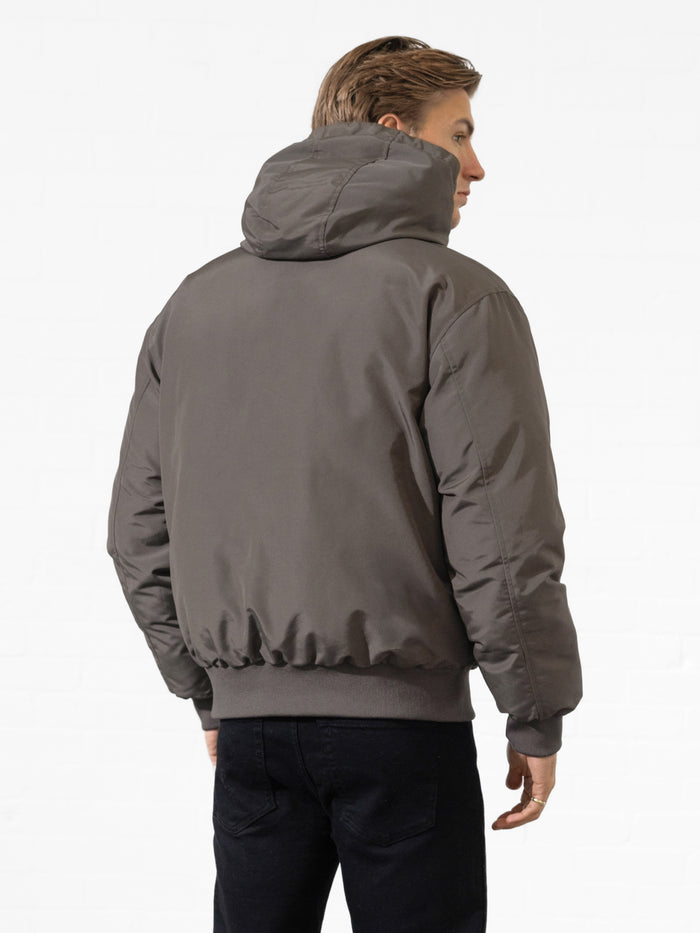 Layton Hooded Jacket - Charcoal