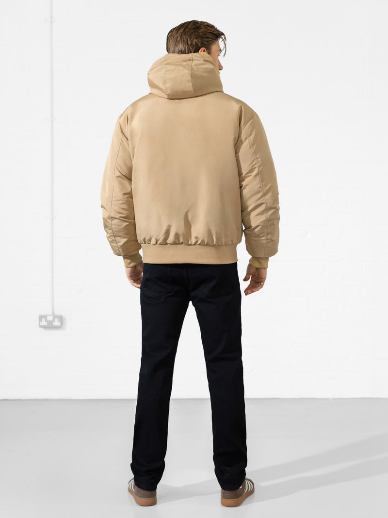Layton Hooded Jacket - Tan