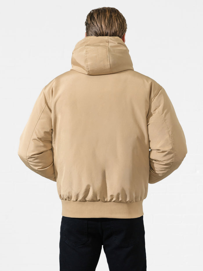 Layton Hooded Jacket - Tan