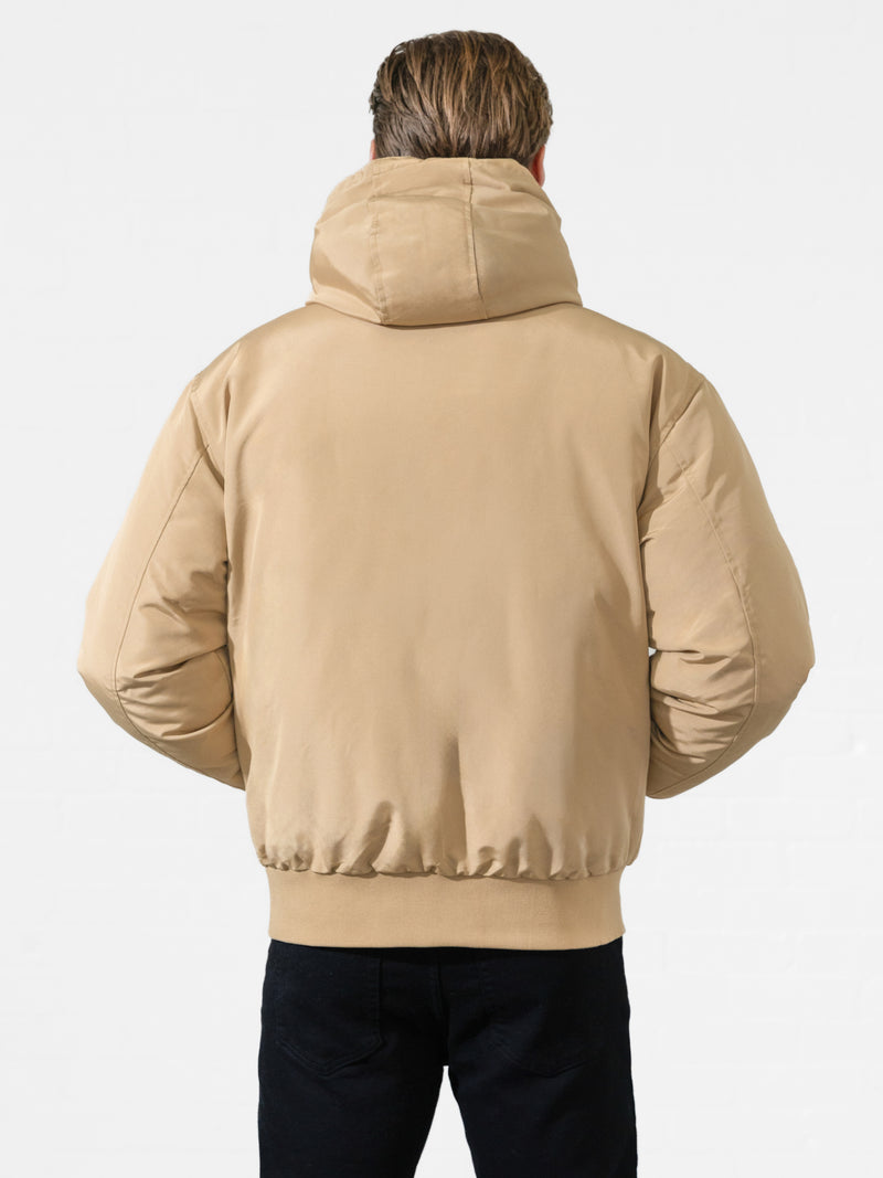 Layton Hooded Jacket - Tan