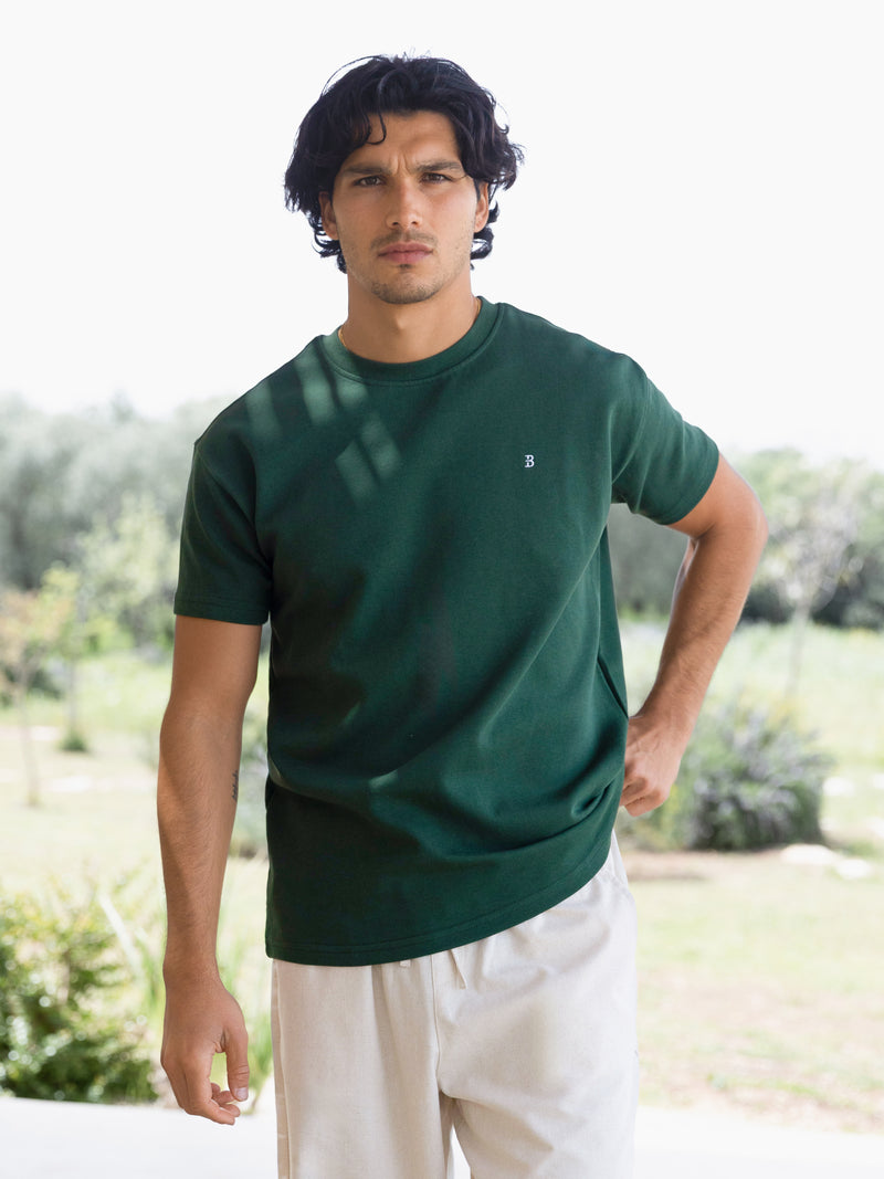 Conrad Relaxed Anchor T-Shirt - Forest Green