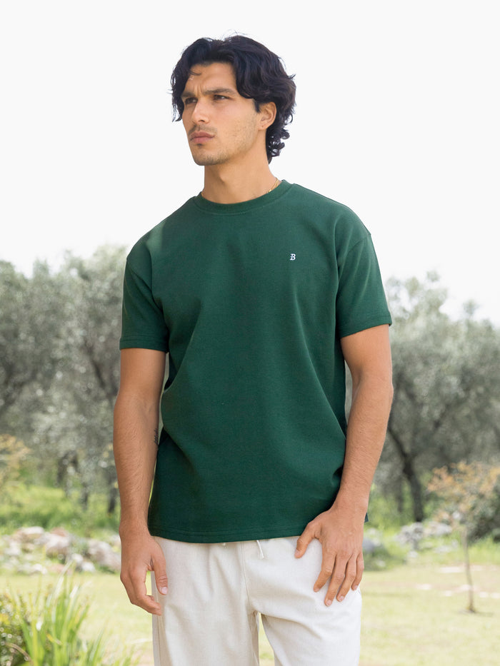 Conrad Relaxed Anchor T-Shirt - Forest Green