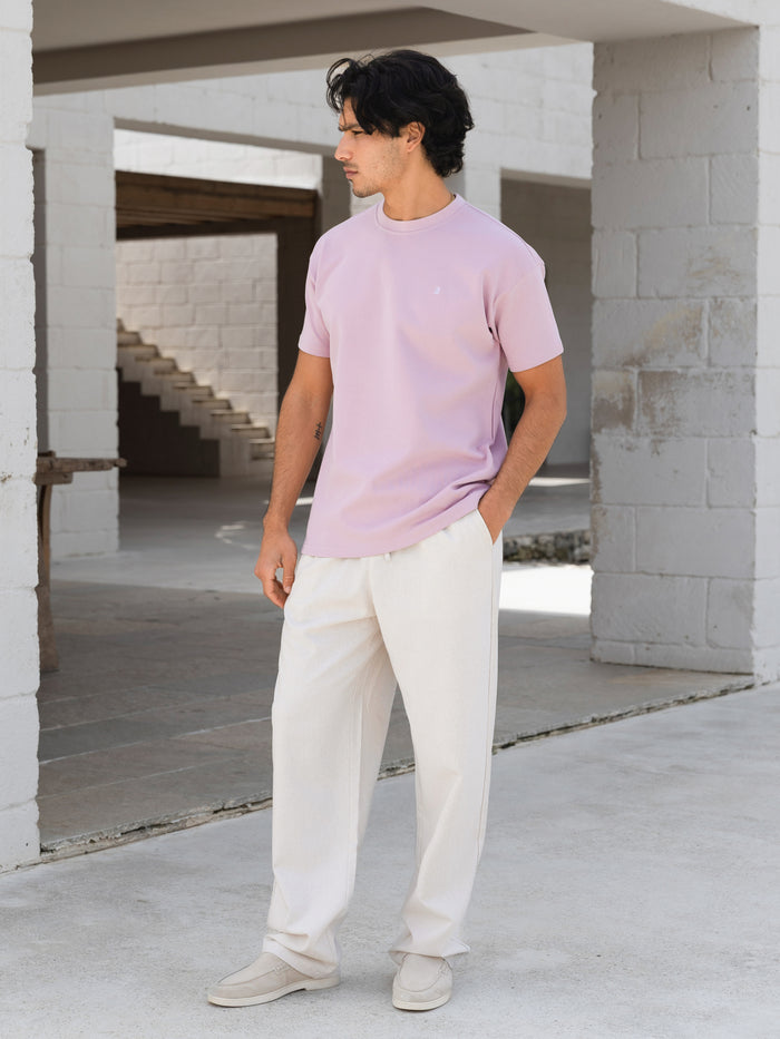 Conrad Relaxed Anchor T-Shirt - Washed Pink
