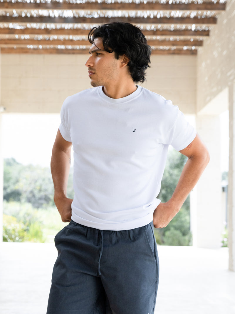 Conrad Relaxed Anchor T-Shirt - White