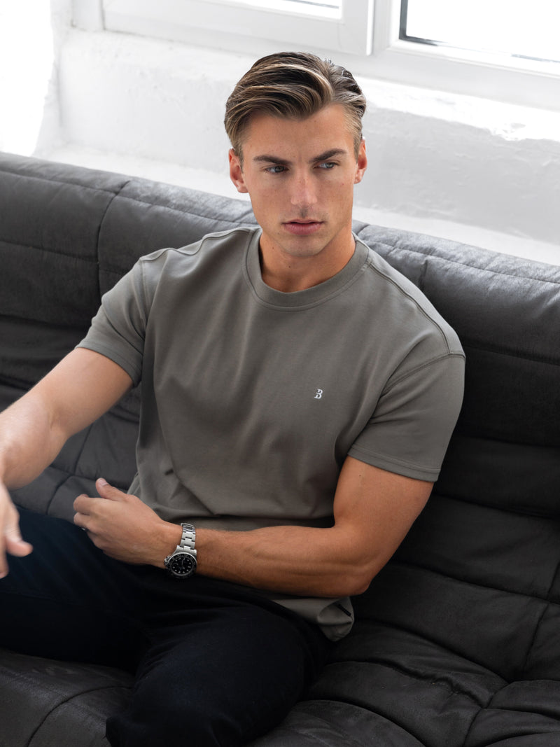 Conrad Relaxed Anchor T-Shirt - Safari Green