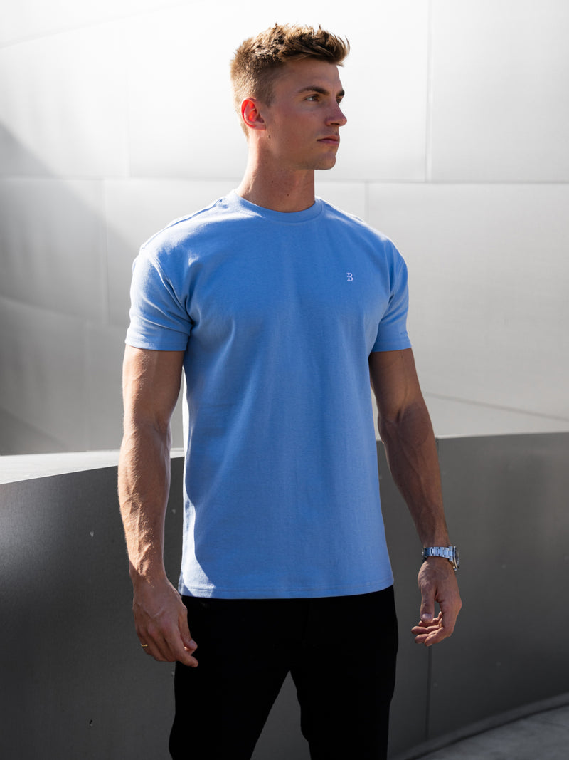 Conrad Relaxed Anchor T-Shirt - Light Blue