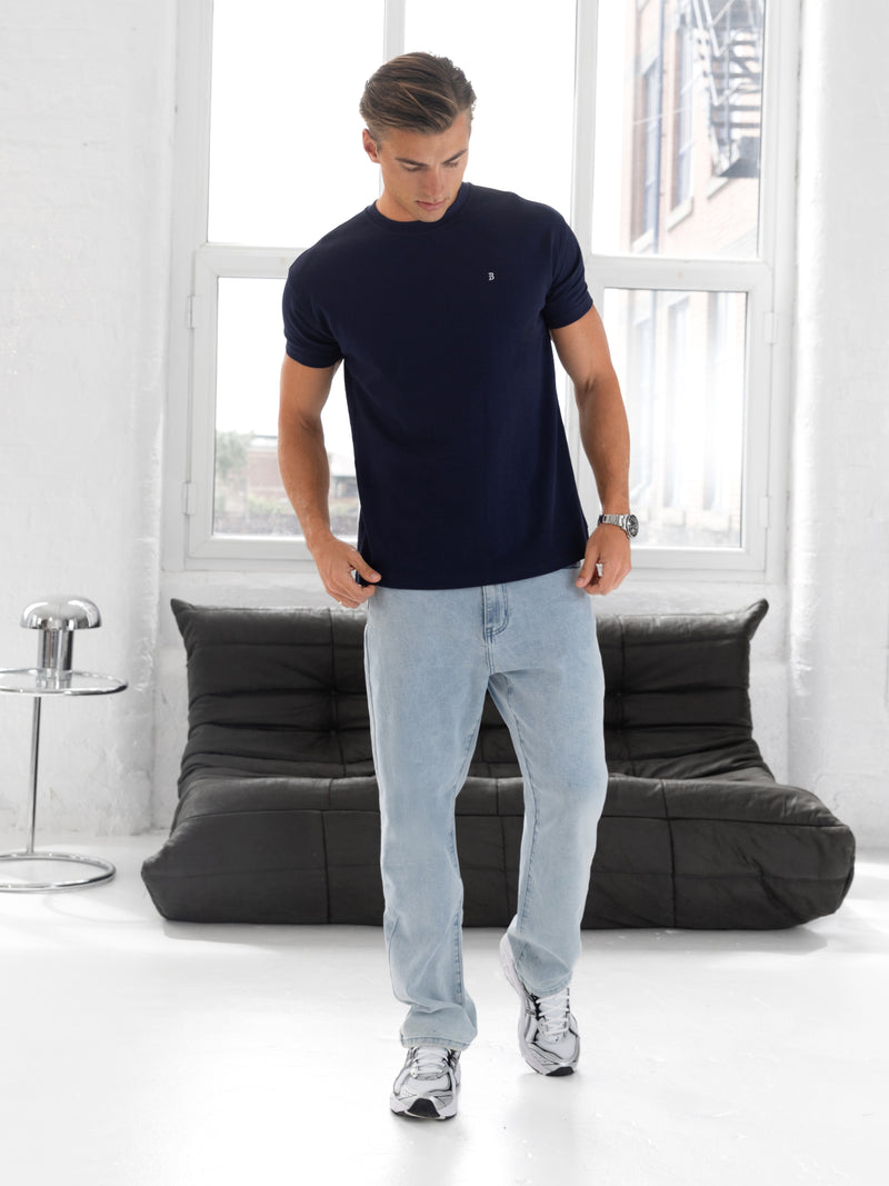 Conrad Relaxed Anchor T-Shirt - Bright Navy