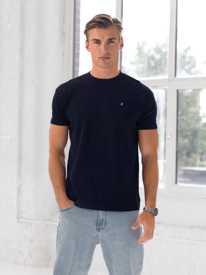 Conrad Relaxed Anchor T-Shirt - Bright Navy