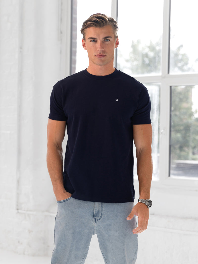 Conrad Relaxed Anchor T-Shirt - Bright Navy