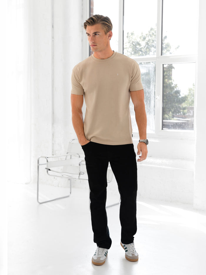 Conrad Relaxed Anchor T-Shirt - Soft Tan