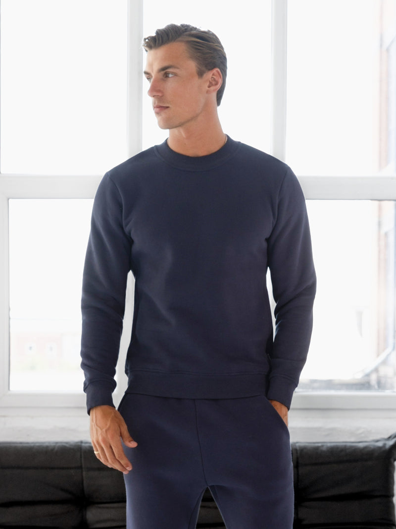 Blakely Basic Regular Fit Jumper - True Navy