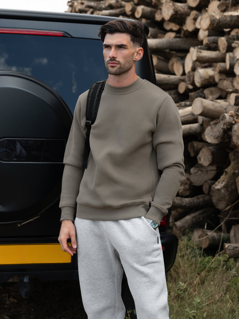Blakely Basic Regular Fit Jumper - Safari Green