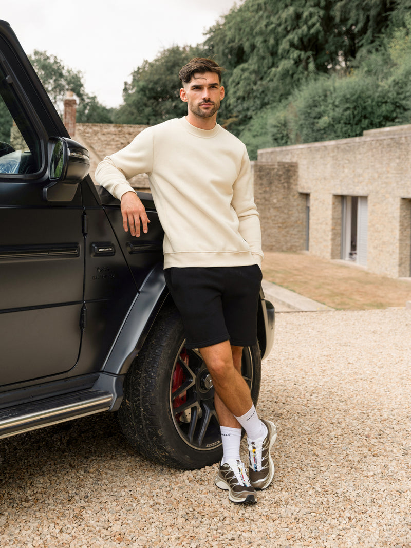 Blakely Basic Regular Fit Jumper - Bone