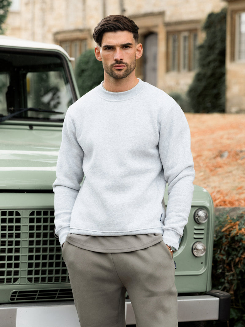 Blakely Basic Regular Fit Jumper - Marl Grey