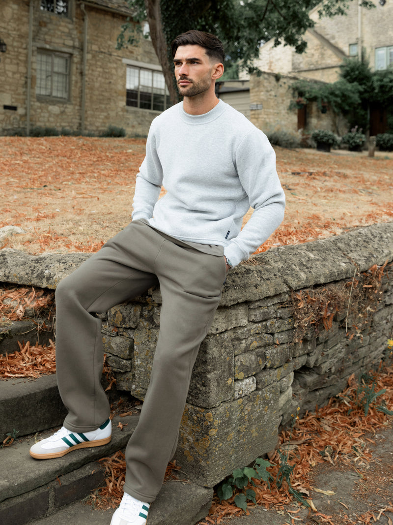 Blakely Basic Regular Fit Jumper - Marl Grey