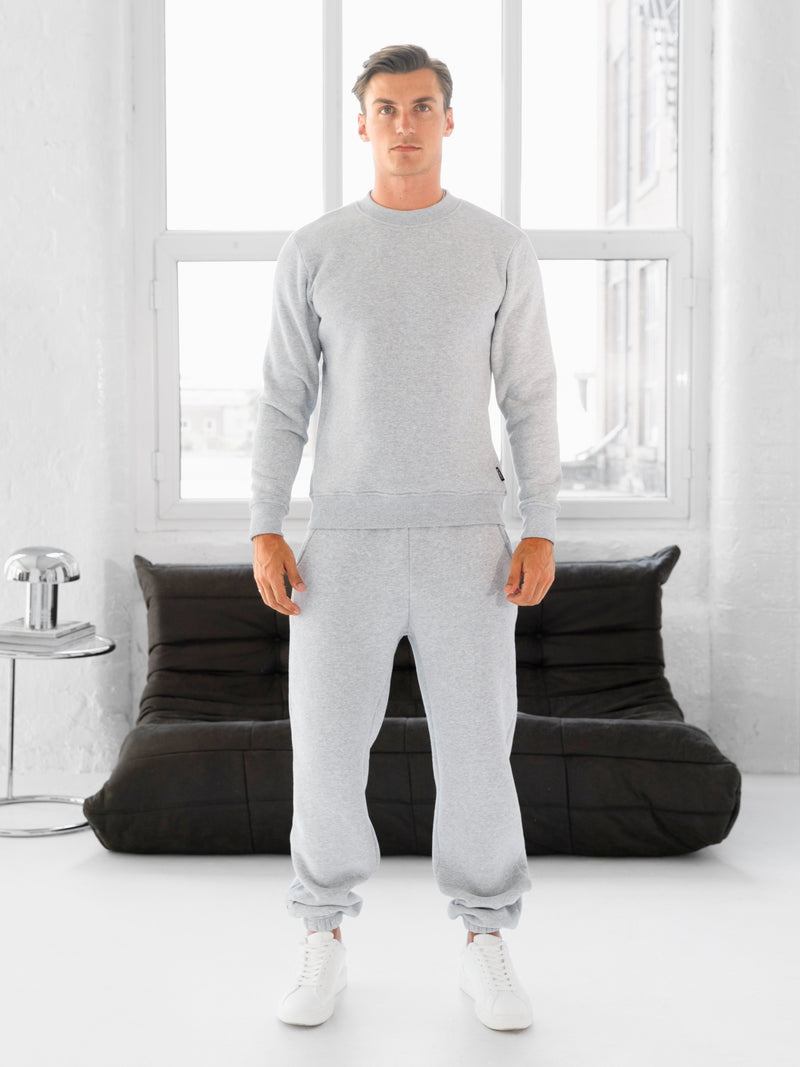 Blakely Basic Regular Fit Jumper - Marl Grey