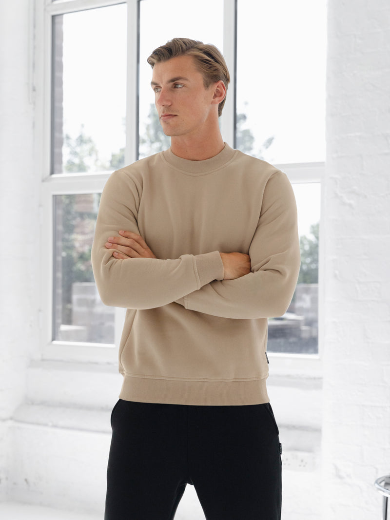 Blakely Basic Regular Fit Jumper - Light Tan