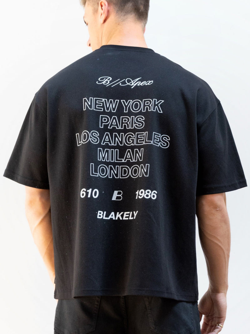 Apex City Unfitted T-Shirt - Black