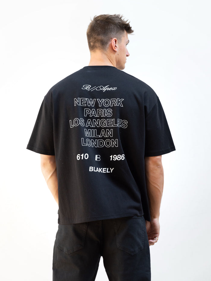 Apex City Unfitted T-Shirt - Black