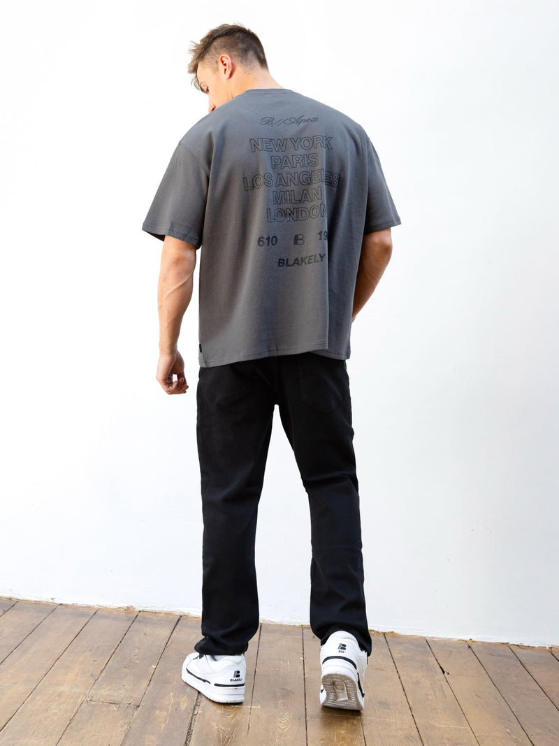 Apex City Unfitted T-Shirt - Charcoal