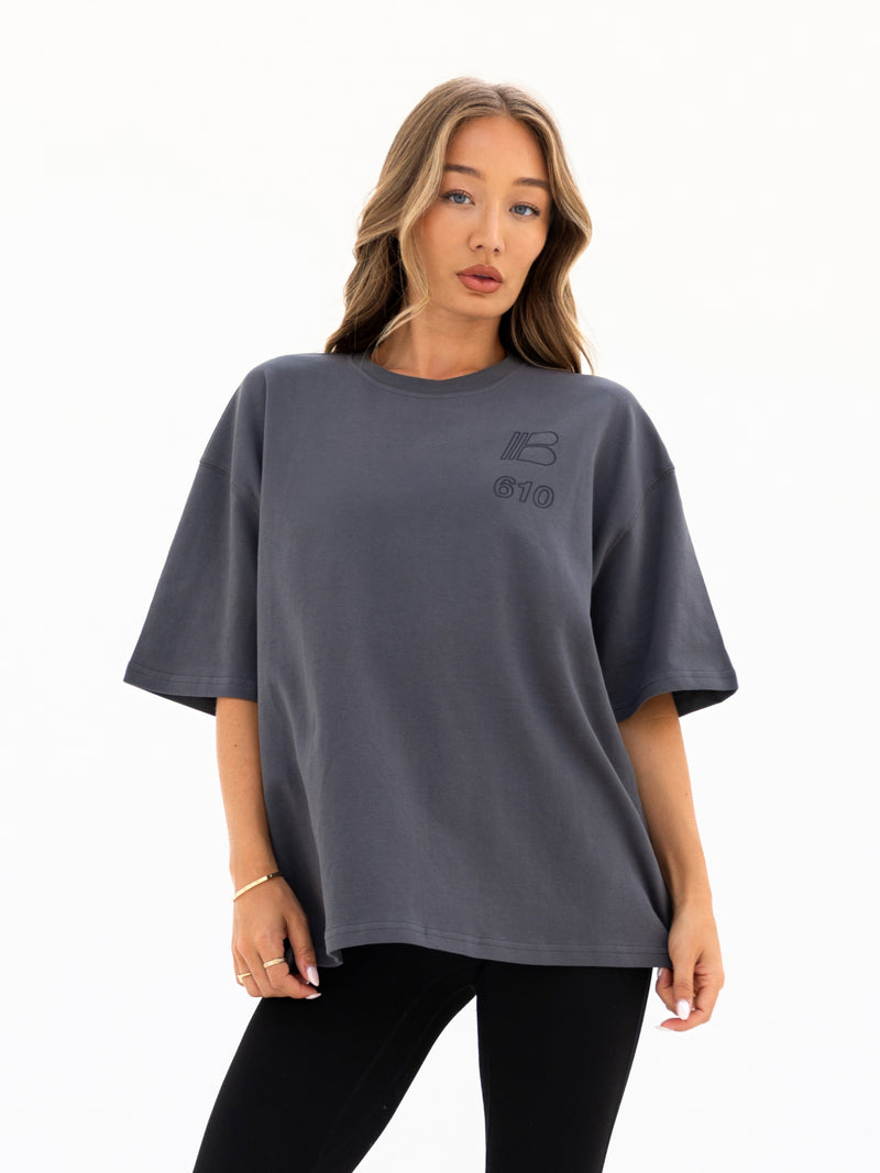 Apex City Ultra Oversized T-Shirt - Charcoal