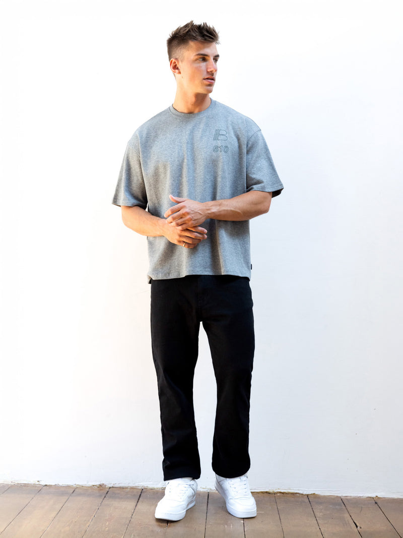 Apex City Unfitted T-Shirt - Marl Grey