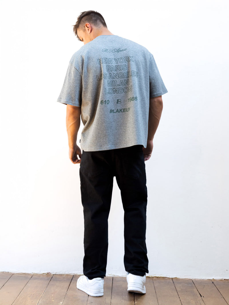Apex City Unfitted T-Shirt - Marl Grey
