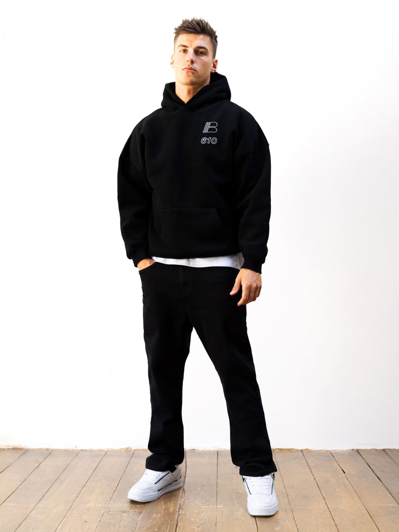 Apex City Relaxed Hoodie - Black
