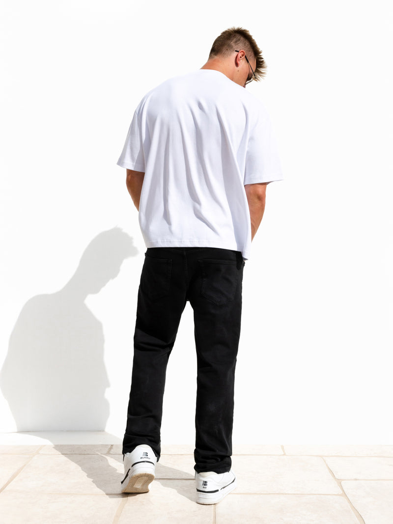 Offset Unfitted T-Shirt - Bright White
