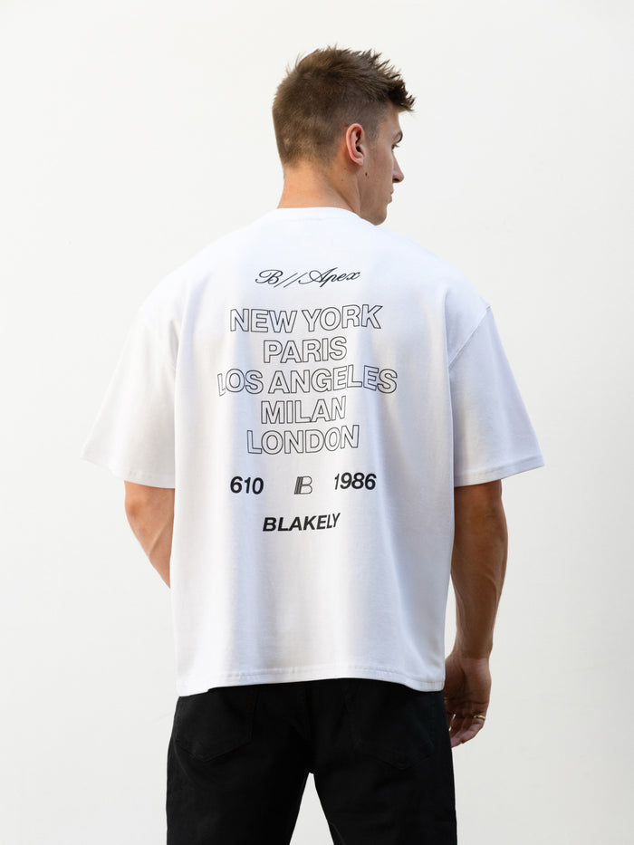 Apex City Unfitted T-Shirt - White