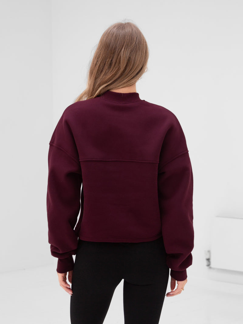 Apex Pro 1/4 Zip Jumper - Deep Burgundy