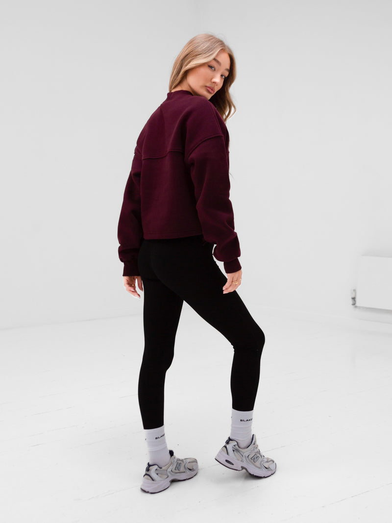 Apex Pro 1/4 Zip Jumper - Deep Burgundy