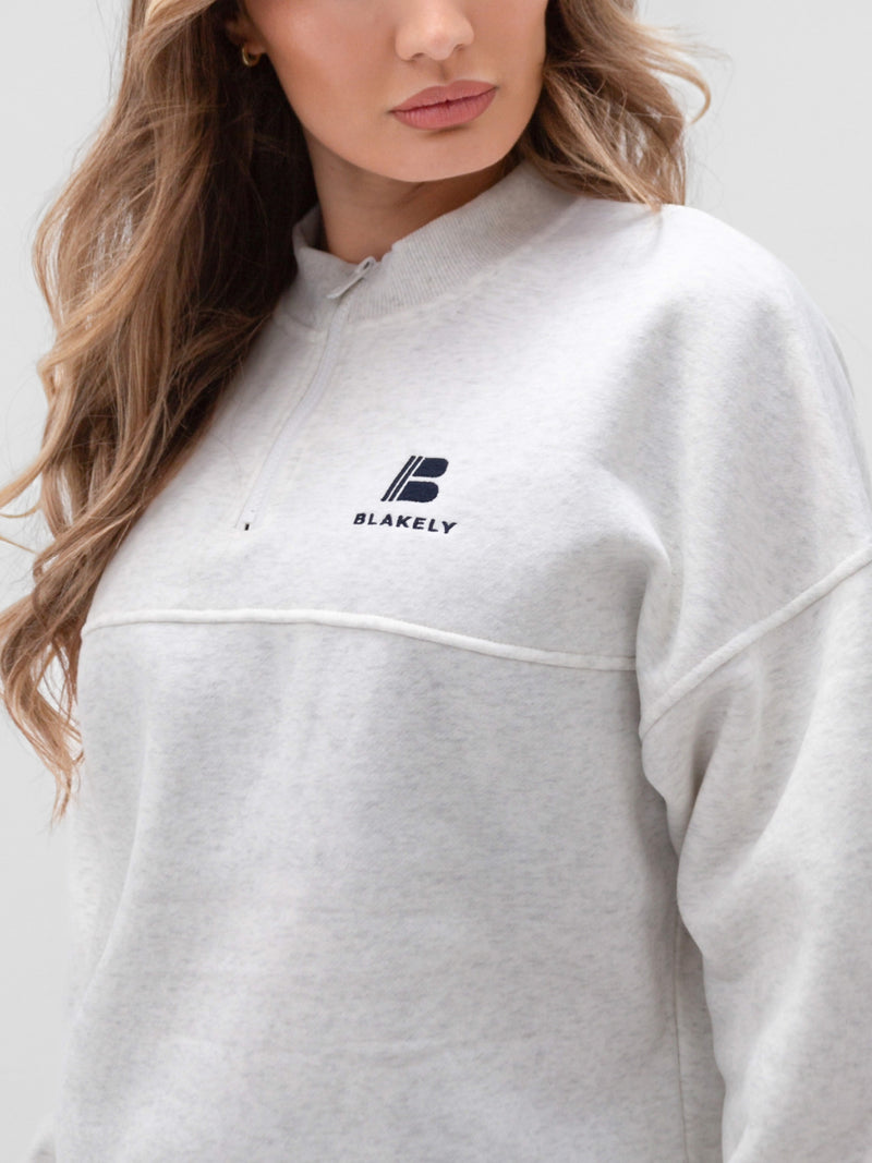 Apex Pro 1/4 Zip Jumper - Marl White