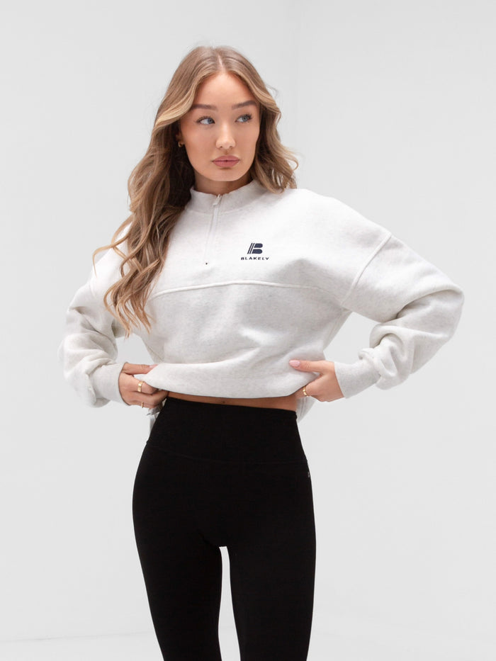 Apex Pro 1/4 Zip Jumper - Marl White