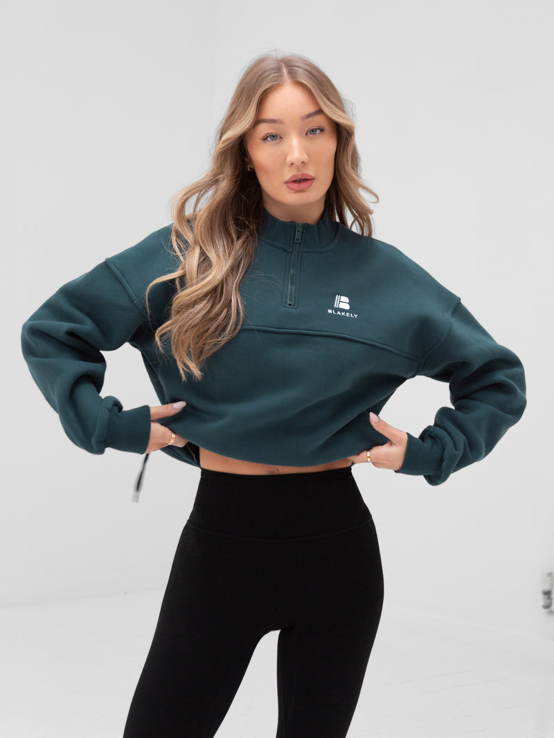 Apex Pro 1/4 Zip Jumper - Teal Green