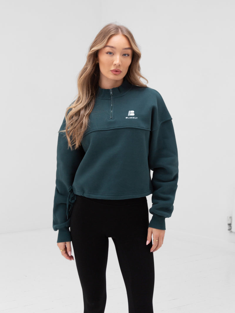 Apex Pro 1/4 Zip Jumper - Teal Green