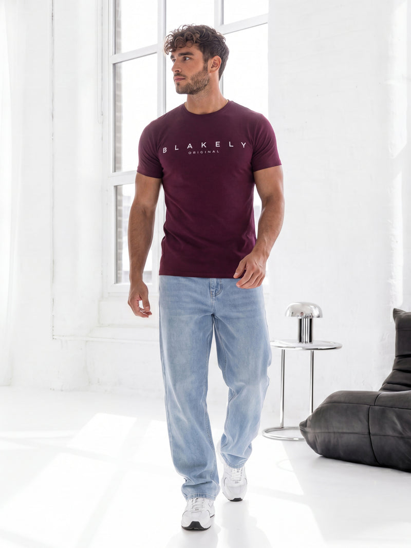 Colton T-Shirt - Burgundy