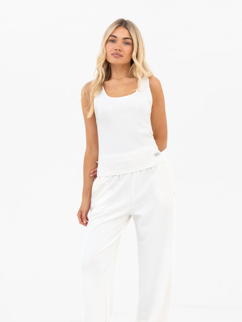 Soft Waffle Trousers - Off White
